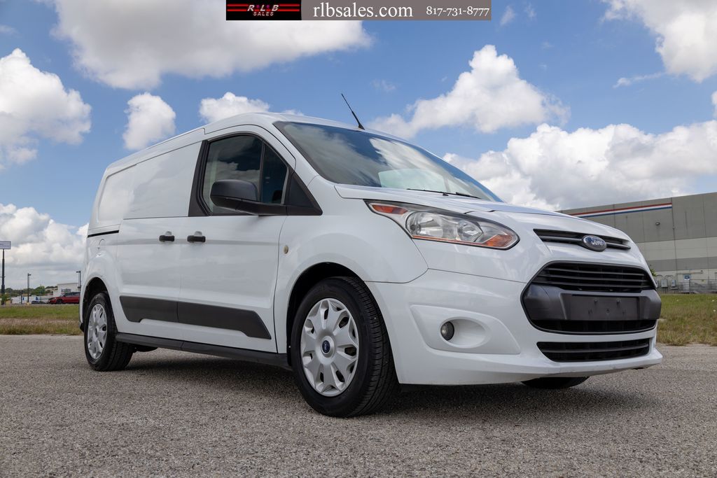 Frozen White 2018 Ford Transit Connect Cargo XLT LWB FWD with Rear Cargo Doors Van Front-Wheel Drive 6-Speed Automatic