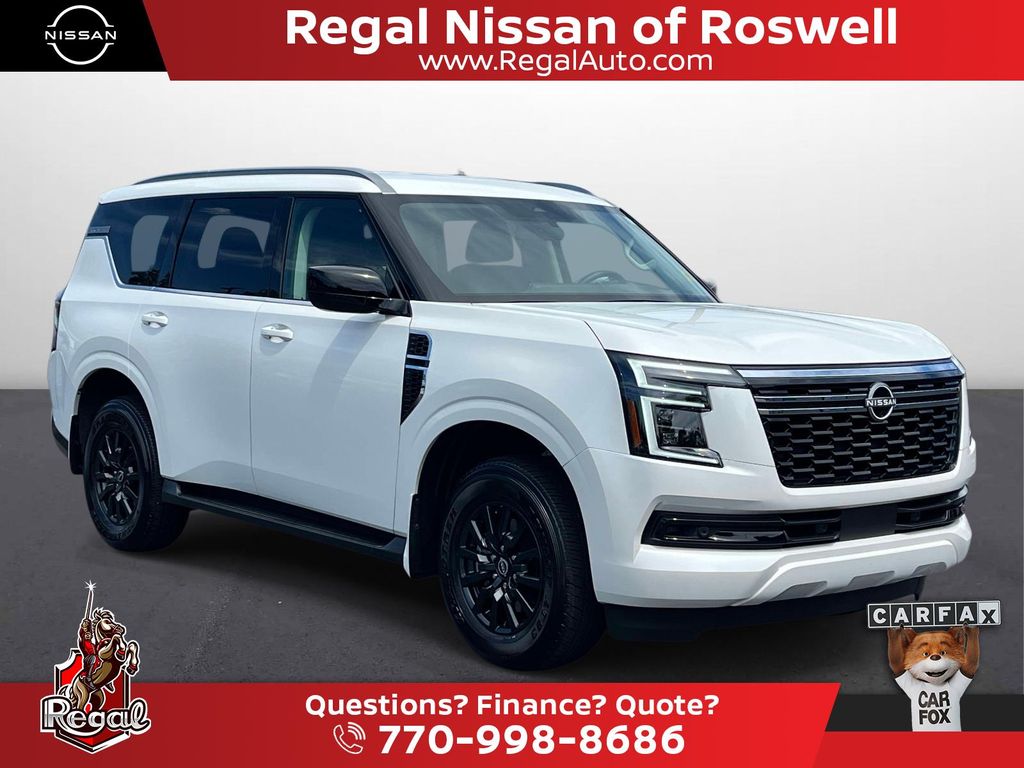 Aspen White Tricoat 2025 Nissan Armada SUV / Crossover 4X2 9-Speed Automatic