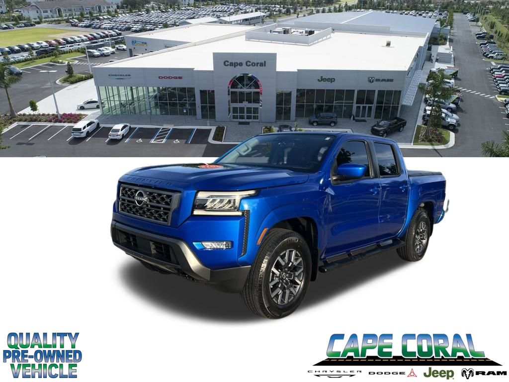 Bluestone Pearl 2024 Nissan Frontier Pickup Truck Four-Wheel Drive 9-Speed Automatic Overdrive