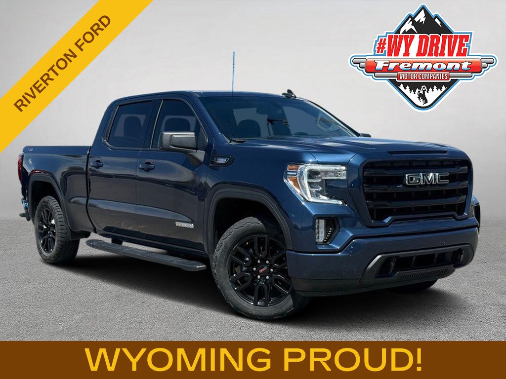 Pacific Blue Metallic 2021 GMC Sierra 1500 Elevation Crew Cab 4WD Pickup Truck Four-Wheel Drive Automatic