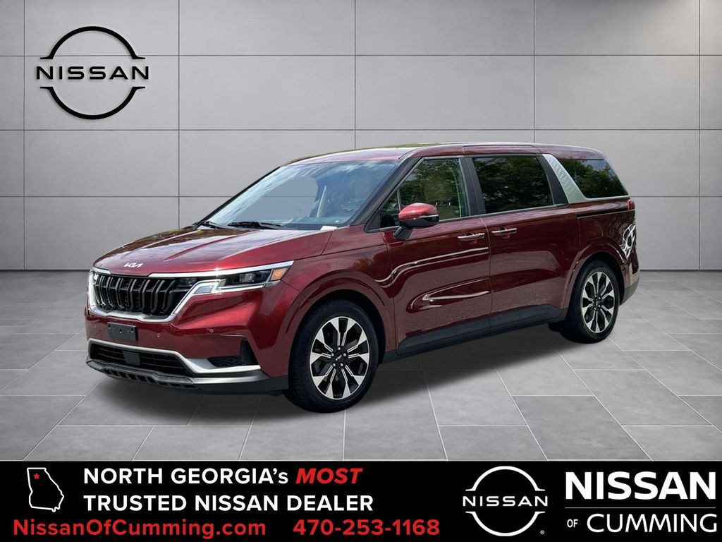 Red 2024 Kia Carnival Minivan Front-Wheel Drive 8-Speed Automatic