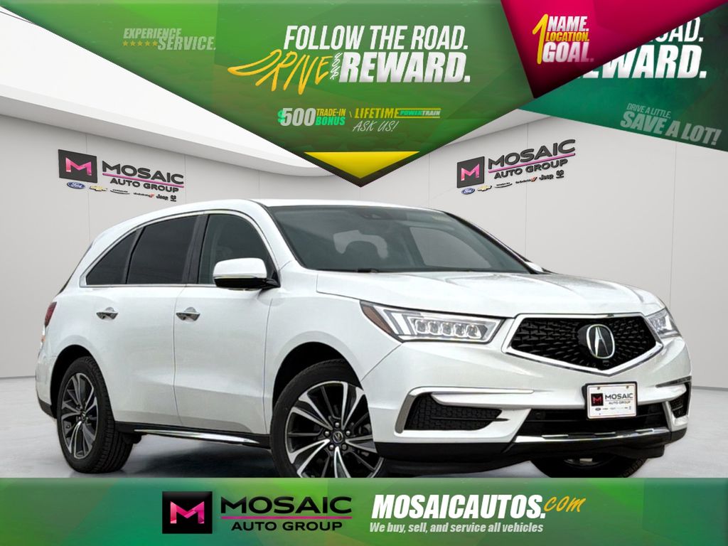 White 2020 Acura MDX SH-AWD with Technology Package SUV / Crossover All-Wheel Drive 9-Speed Automatic