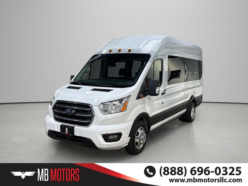 White 2020 Ford Transit Passenger Van Rear-Wheel Drive