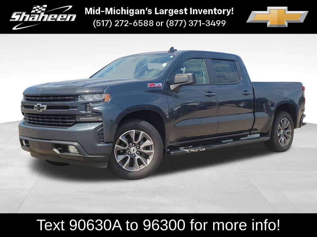 Shadow Gray Metallic 2019 Chevrolet Silverado 1500 Pickup Truck Four-Wheel Drive 8-Speed Automatic