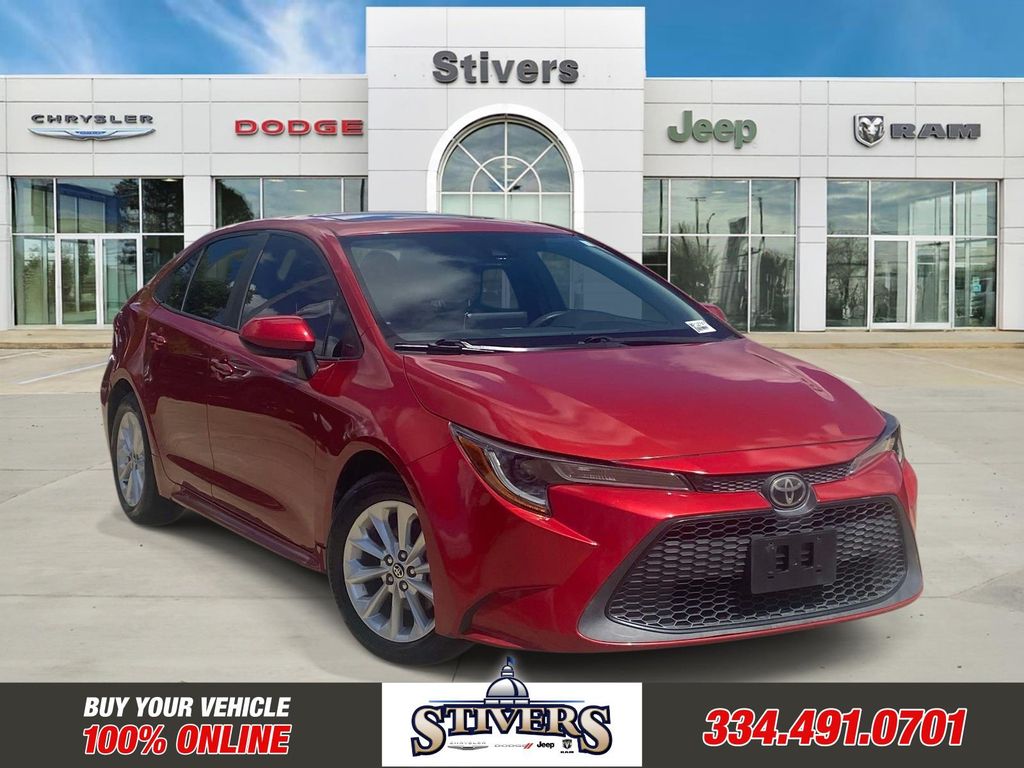 Barcelona Red Metallic 2020 Toyota Corolla Sedan Front-Wheel Drive Continuously Variable Transmission
