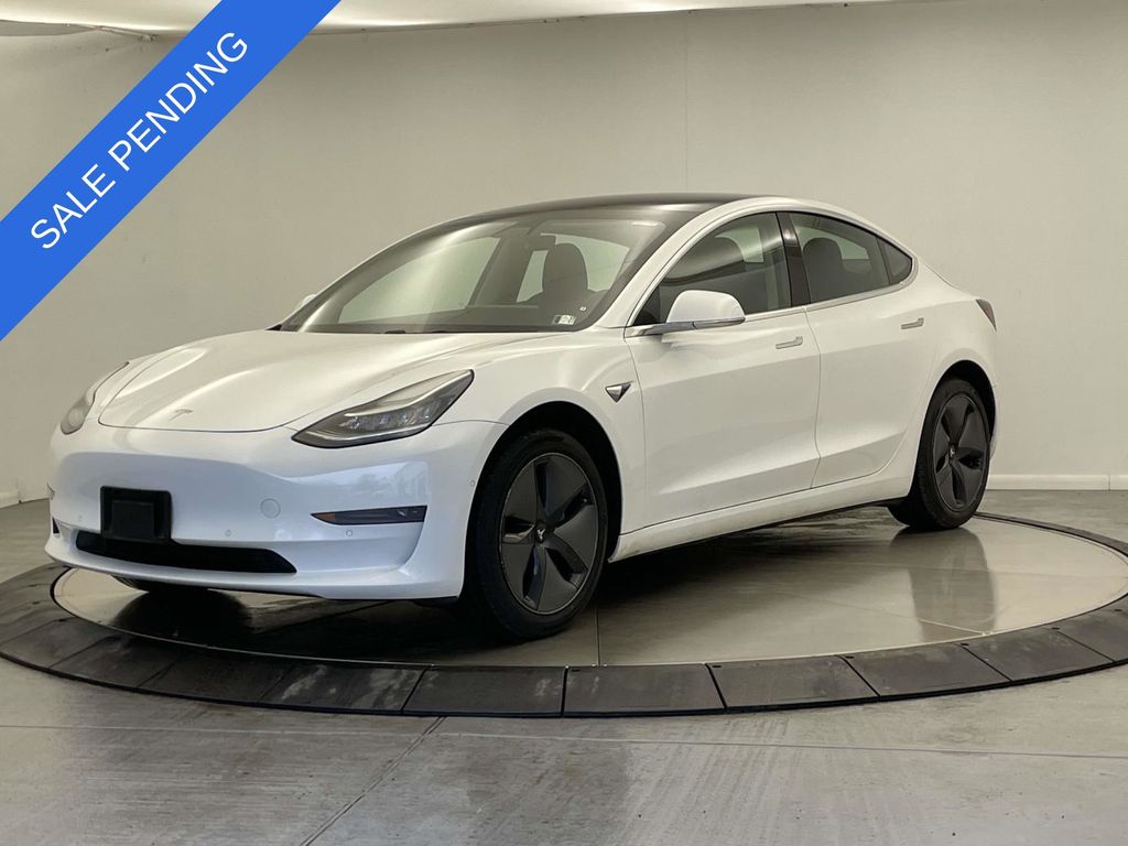 Pearl White Multi-Coat 2020 Tesla Model 3 Standard Range Plus RWD Sedan Rear-Wheel Drive 1-Speed Automatic