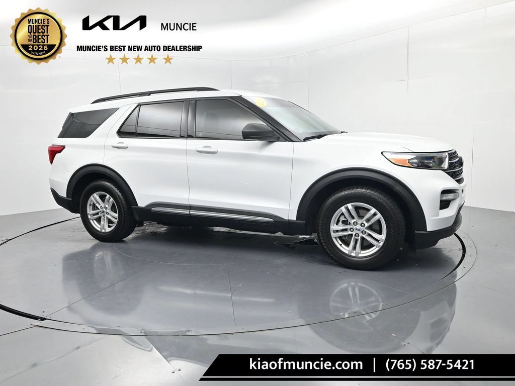 Oxford White 2023 Ford Explorer SUV / Crossover Rear-Wheel Drive Automatic