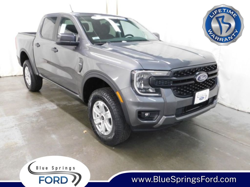 Carbonized Gray Metallic 2025 Ford Ranger XL SuperCrew 4WD Pickup Truck Four-Wheel Drive Automatic