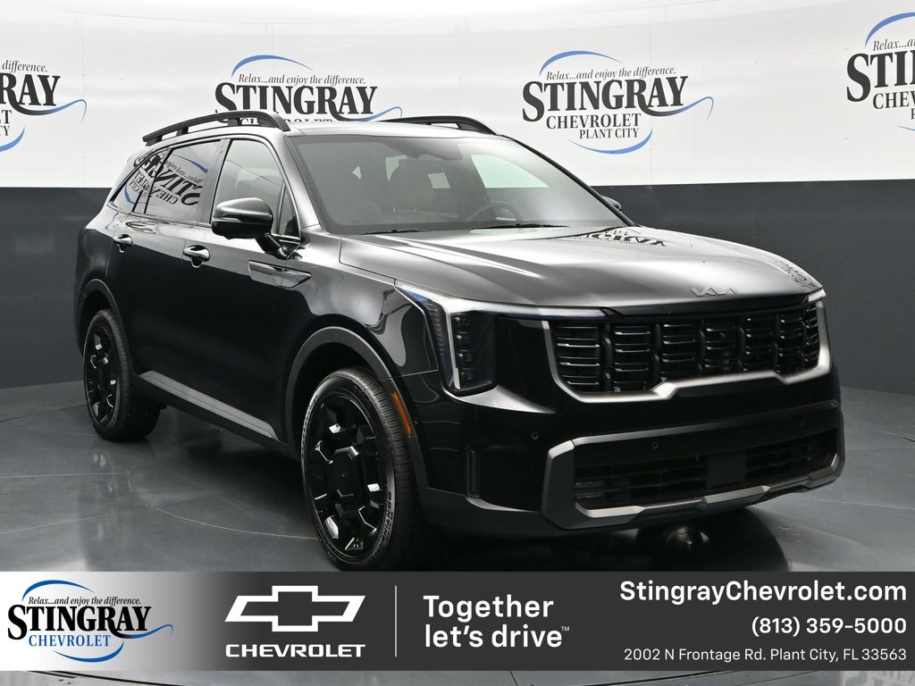 Ebony Black 2025 Kia Sorento X-Line SX Prestige AWD SUV / Crossover All-Wheel Drive 8-Speed Dual Clutch