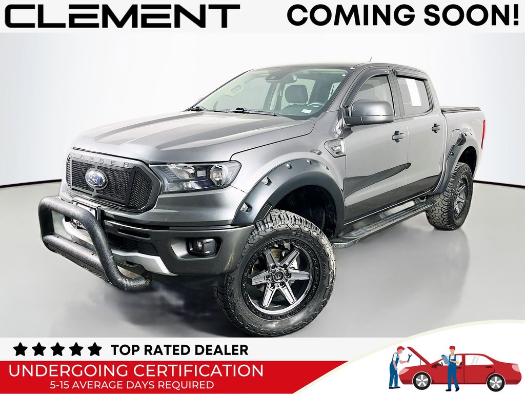Gray (Magnetic Metallic) 2020 Ford Ranger XLT SuperCrew 4WD Pickup Truck Four-Wheel Drive Automatic
