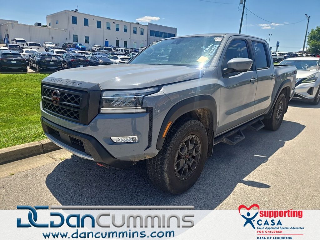 Boulder Gray Pearl 2024 Nissan Frontier Pickup Truck Four-Wheel Drive 9-Speed Automatic Overdrive