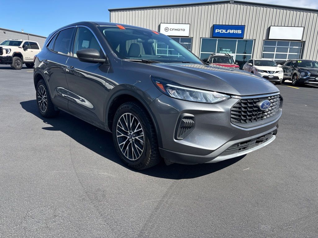 Gray Metallic 2023 Ford Escape Hybrid SUV / Crossover All-Wheel Drive Continuously Variable Transmission