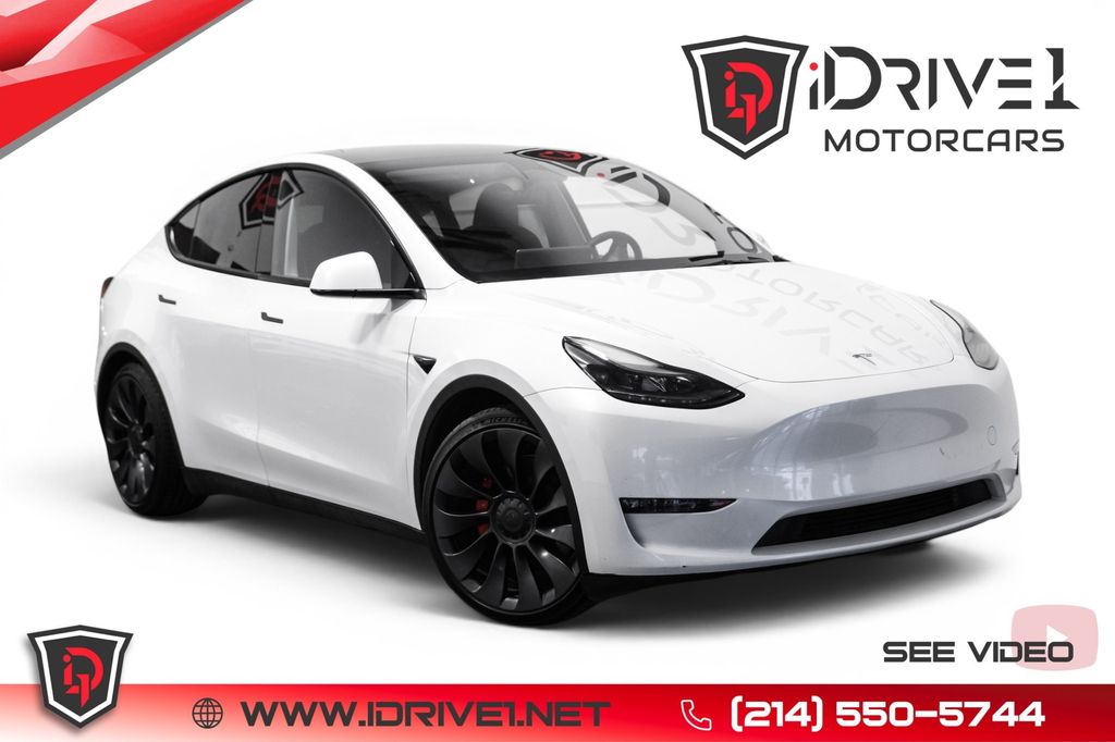 White 2023 Tesla Model Y SUV / Crossover All-Wheel Drive 1-Speed Automatic