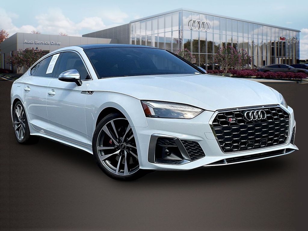 Glacier White 2024 Audi S5 Sportback Sedan All-Wheel Drive 8-Speed Automatic