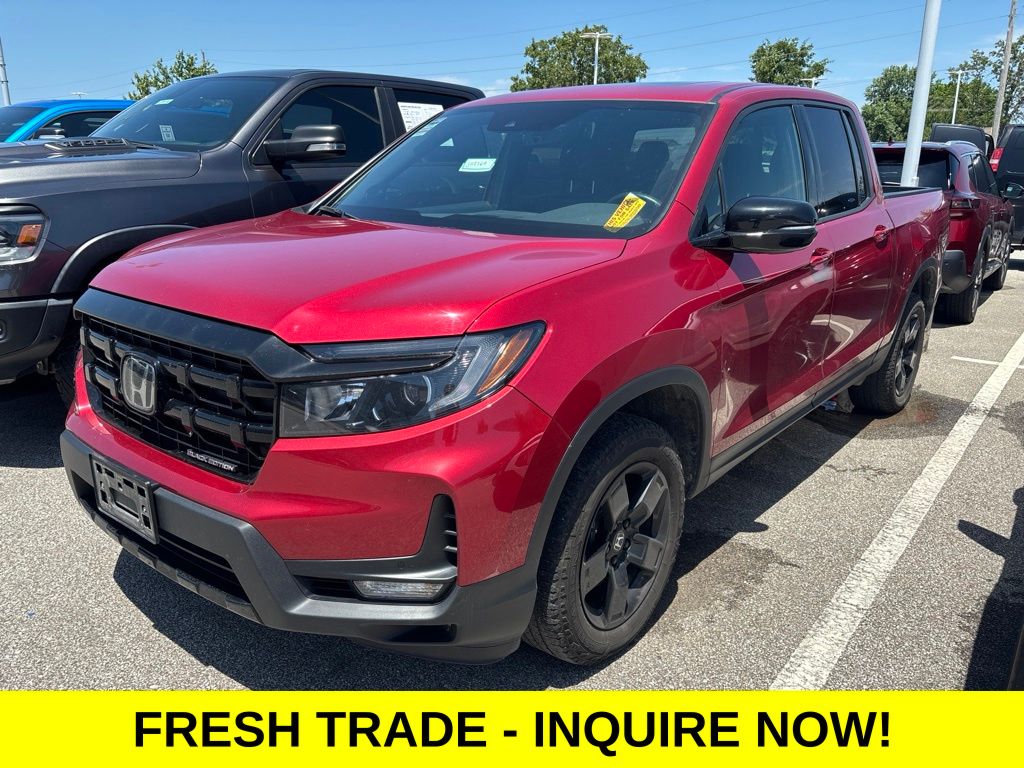 Red 2025 Honda Ridgeline Black Edition AWD Pickup Truck All-Wheel Drive 9-Speed Automatic