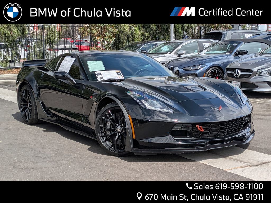 Black 2017 Chevrolet Corvette Coupe Rear-Wheel Drive 7-Speed Manual