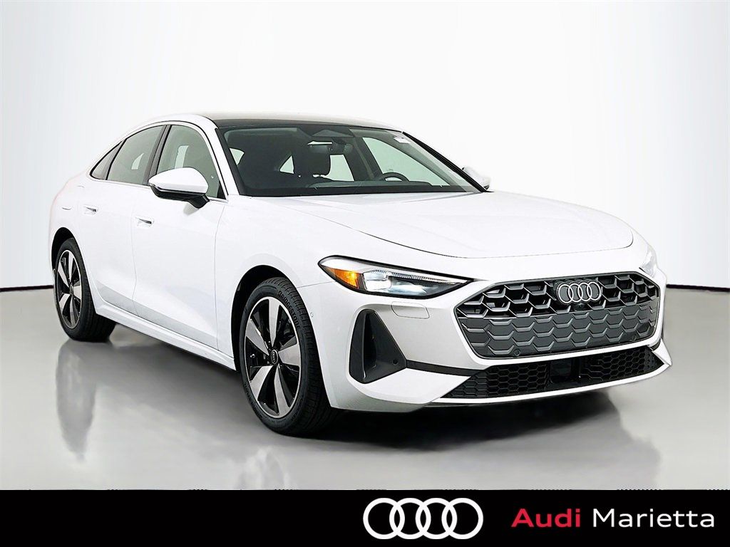 Glacier White Metallic 2025 Audi A5 quattro Premium Sedan Sedan All-Wheel Drive 7-Speed Automatic