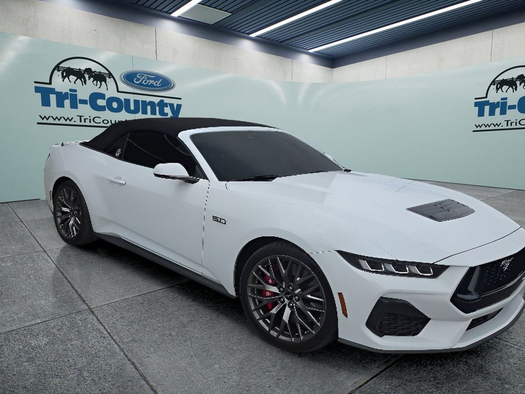 Oxford White 2024 Ford Mustang GT Premium Convertible RWD Convertible Rear-Wheel Drive Automatic