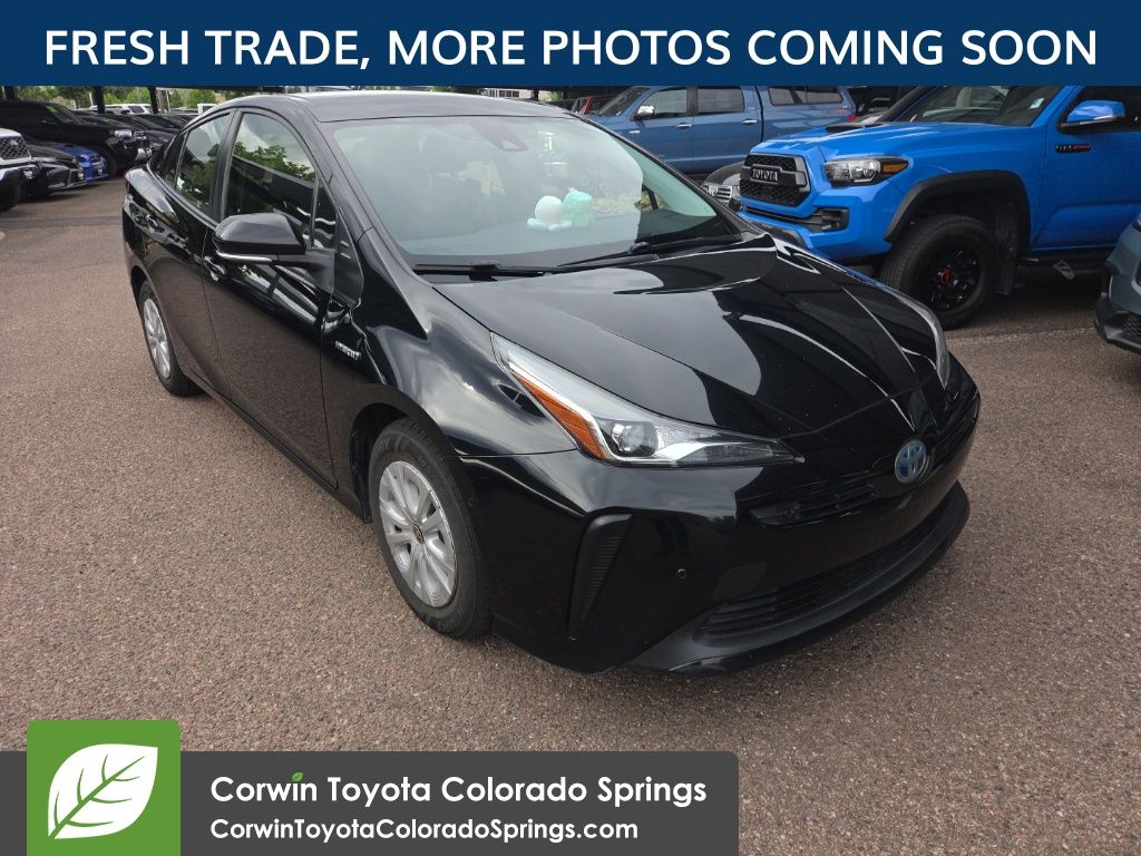 Midnight Black Metallic 2021 Toyota Prius LE FWD Hatchback Front-Wheel Drive Continuously Variable Transmission