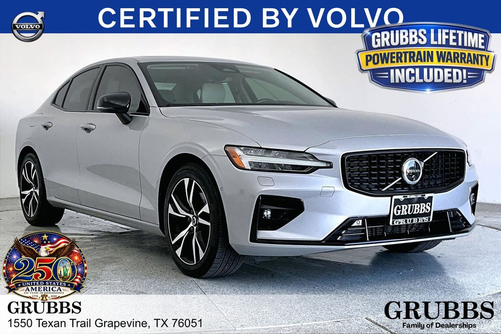 Silver 2024 Volvo S60 Sedan Front-Wheel Drive Automatic