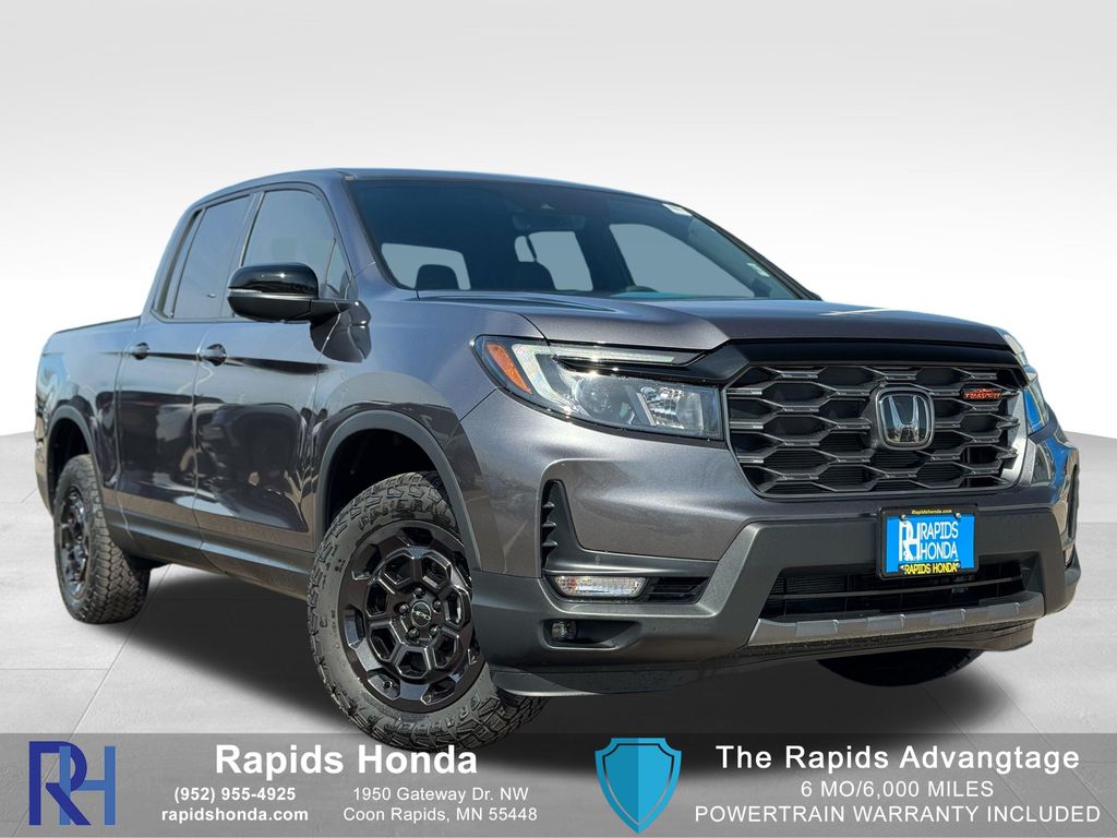 Gray (Modern Steel Metallic) 2026 Honda Ridgeline Pickup Truck All-Wheel Drive 9-Speed Automatic