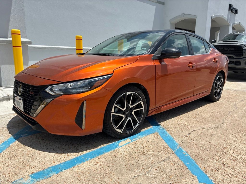 Orange Metallic 2024 Nissan Sentra Sedan Front-Wheel Drive Continuously Variable Transmission