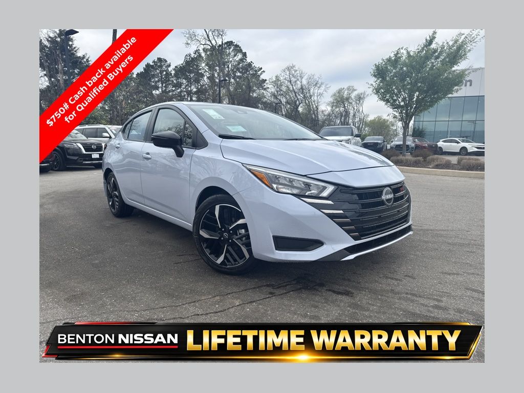 Gray Sky Pearl 2025 Nissan Versa SR FWD Sedan Front-Wheel Drive Continuously Variable Transmission