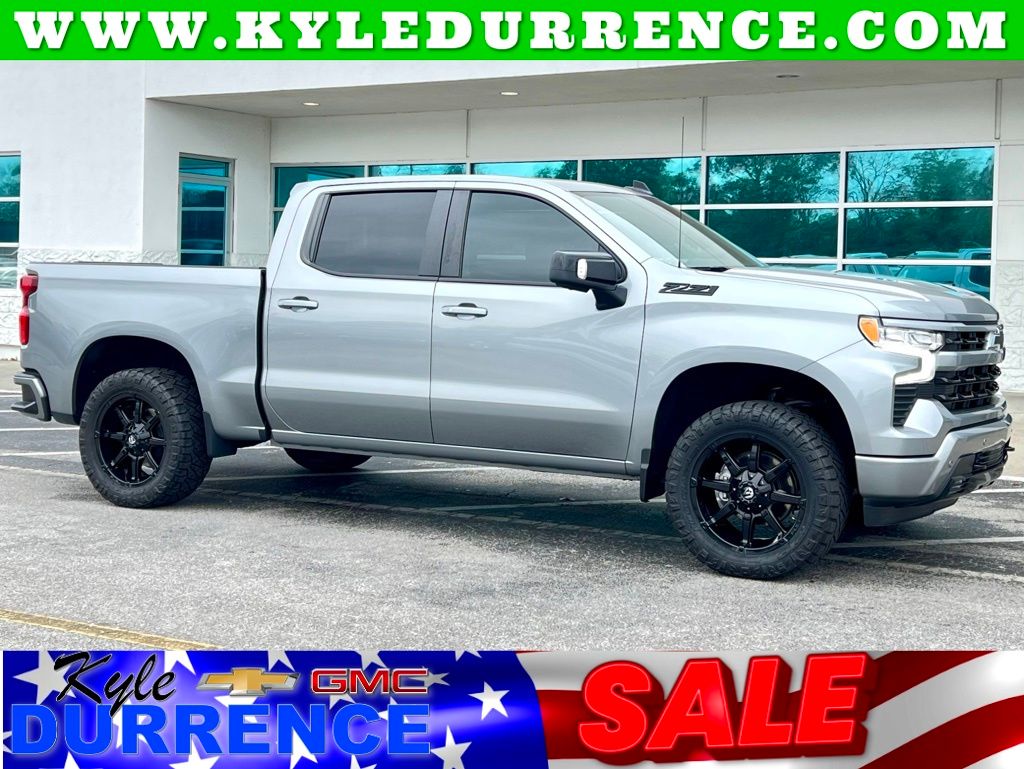 Sterling Gray Metallic 2024 Chevrolet Silverado 1500 Pickup Truck Four-Wheel Drive Automatic