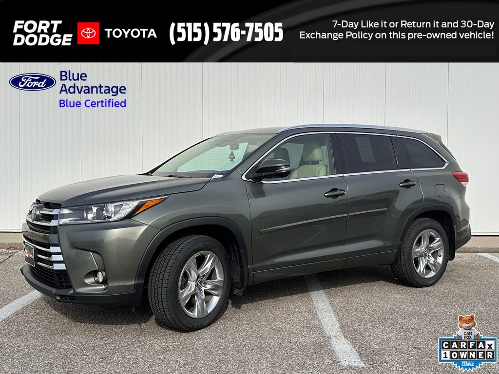 Alumina Jade Metallic 2017 Toyota Highlander SUV / Crossover All-Wheel Drive 8-Speed Automatic