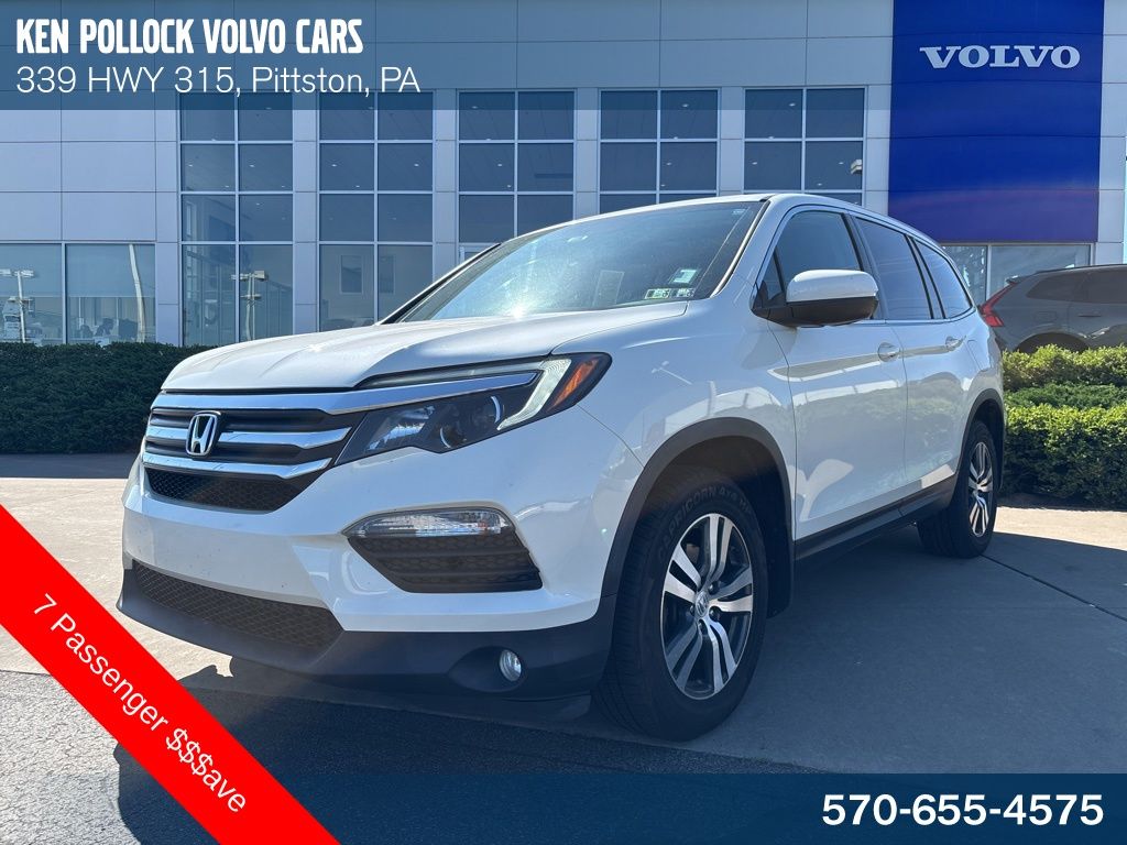 White 2017 Honda Pilot EX-L AWD SUV / Crossover All-Wheel Drive 6-Speed Automatic