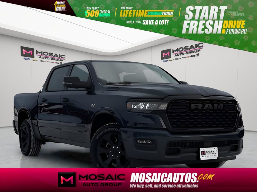 Forged Blue Metallic 2026 RAM 1500 Big Horn Crew Cab 4WD Pickup Truck Four-Wheel Drive 8-Speed Automatic