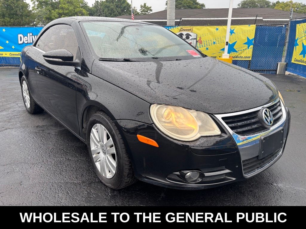 Black Uni 2009 Volkswagen Eos Convertible Front-Wheel Drive 6-Speed Dual Clutch