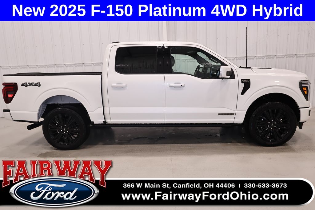 Star White Metallic Tri-Coat 2025 Ford F-150 Pickup Truck Four-Wheel Drive Automatic