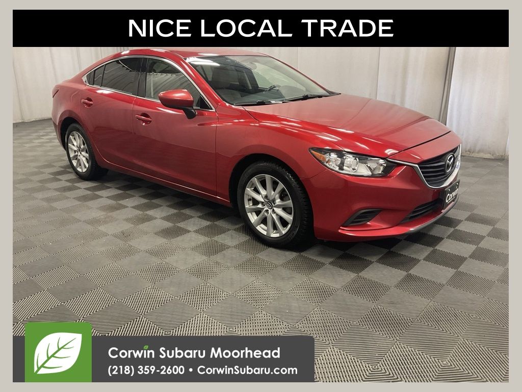 Soul Red Metallic 2015 Mazda MAZDA6 Sedan Front-Wheel Drive 6-Speed Automatic