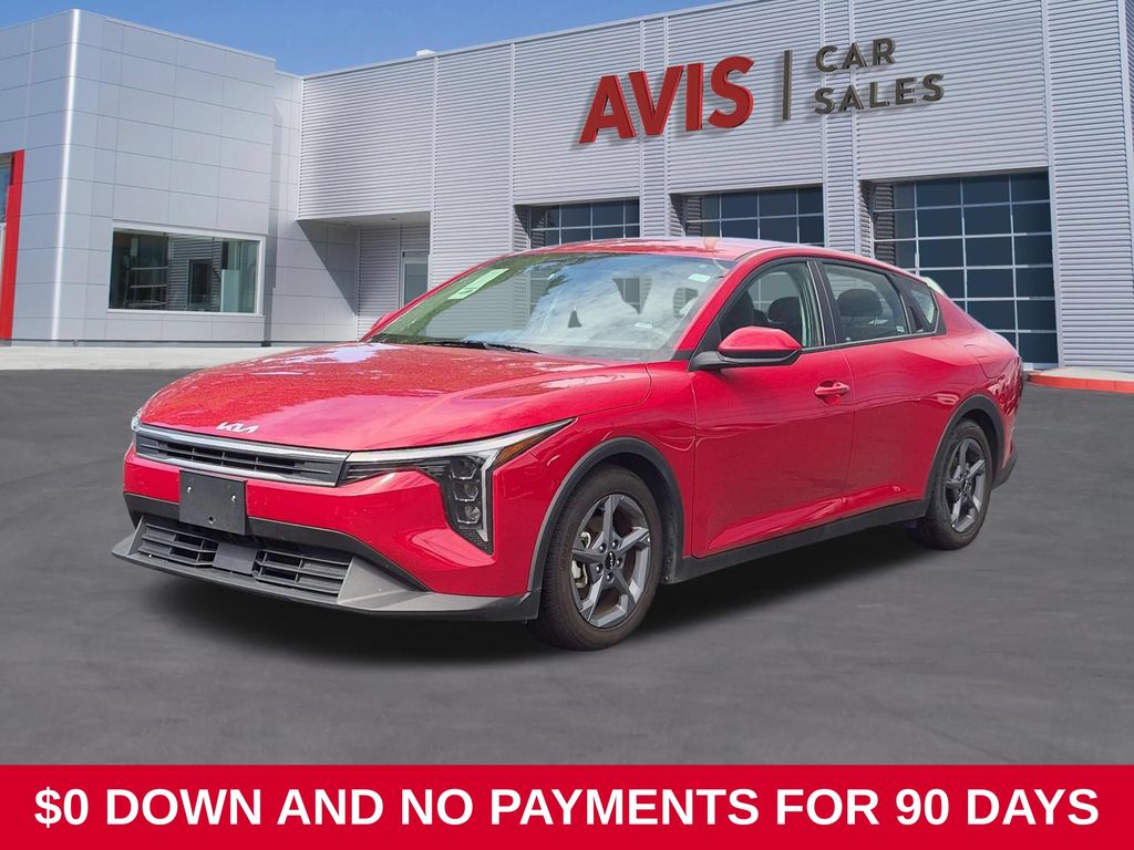 Currant Red 2025 Kia K4 Sedan Front-Wheel Drive Continuously Variable Transmission