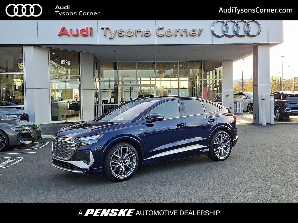 Blue Metallic 2025 Audi Q4 e-tron Sportback quattro Premium Plus 55 Sedan All-Wheel Drive Automatic