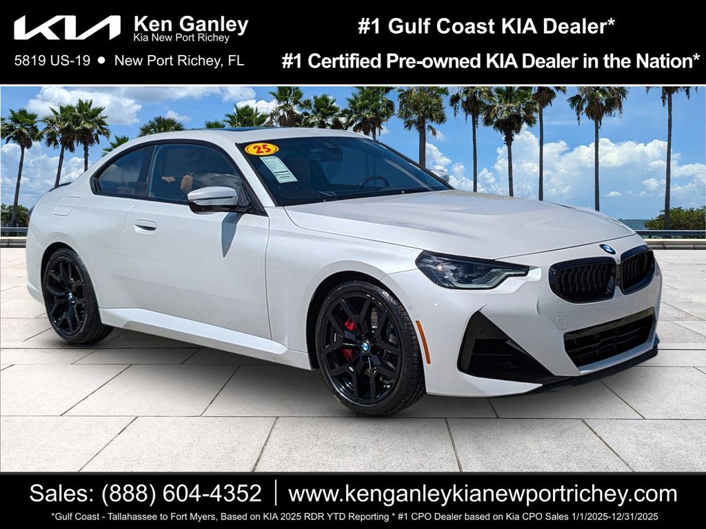 Mineral White Metallic 2025 BMW 2 Series Coupe Rear-Wheel Drive 8-Speed Automatic