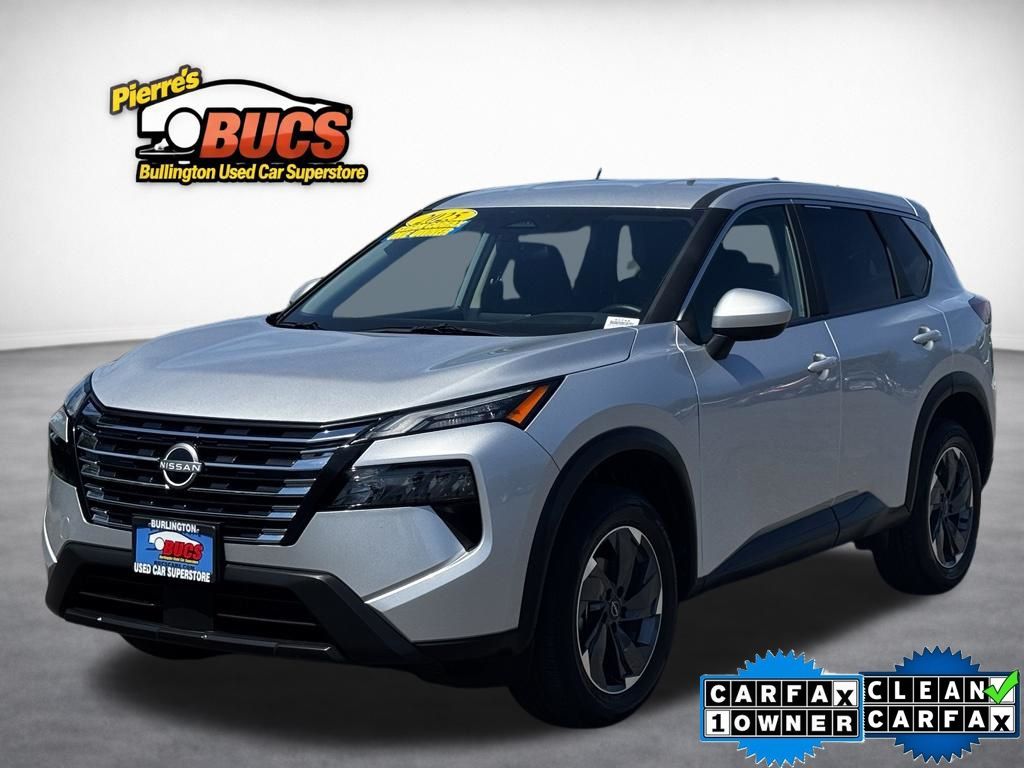 Brilliant Silver Metallic 2025 Nissan Rogue SUV / Crossover Front-Wheel Drive Continuously Variable Transmission