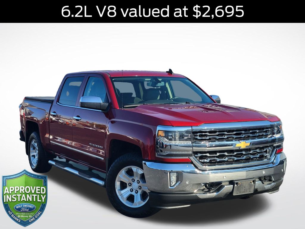 Cajun Red Tintcoat 2018 Chevrolet Silverado 1500 Pickup Truck Four-Wheel Drive 8-Speed Automatic Overdrive