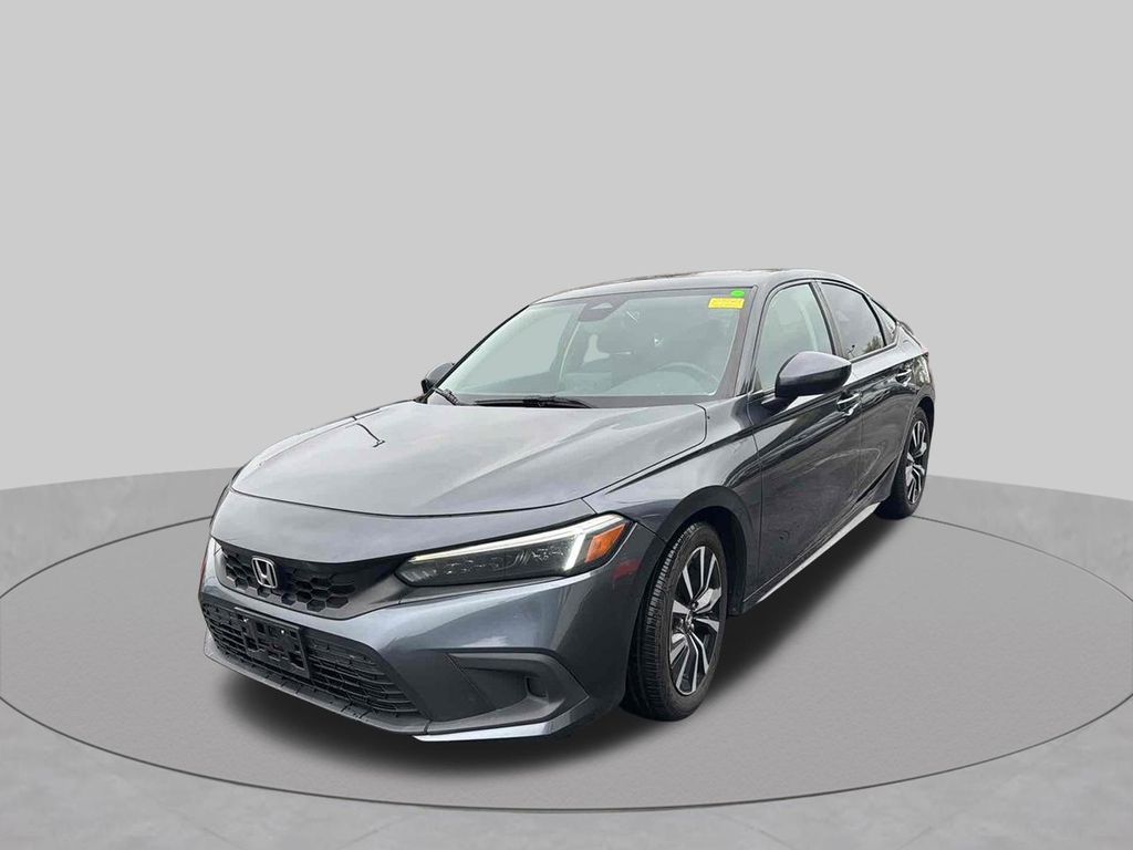 Gray 2022 Honda Civic Hatchback Hatchback Front-Wheel Drive Continuously Variable Transmission