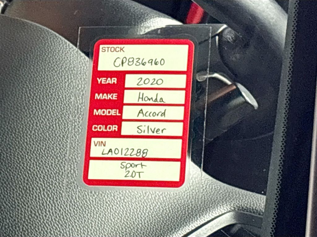 2020 Honda Accord Sport 2.0T