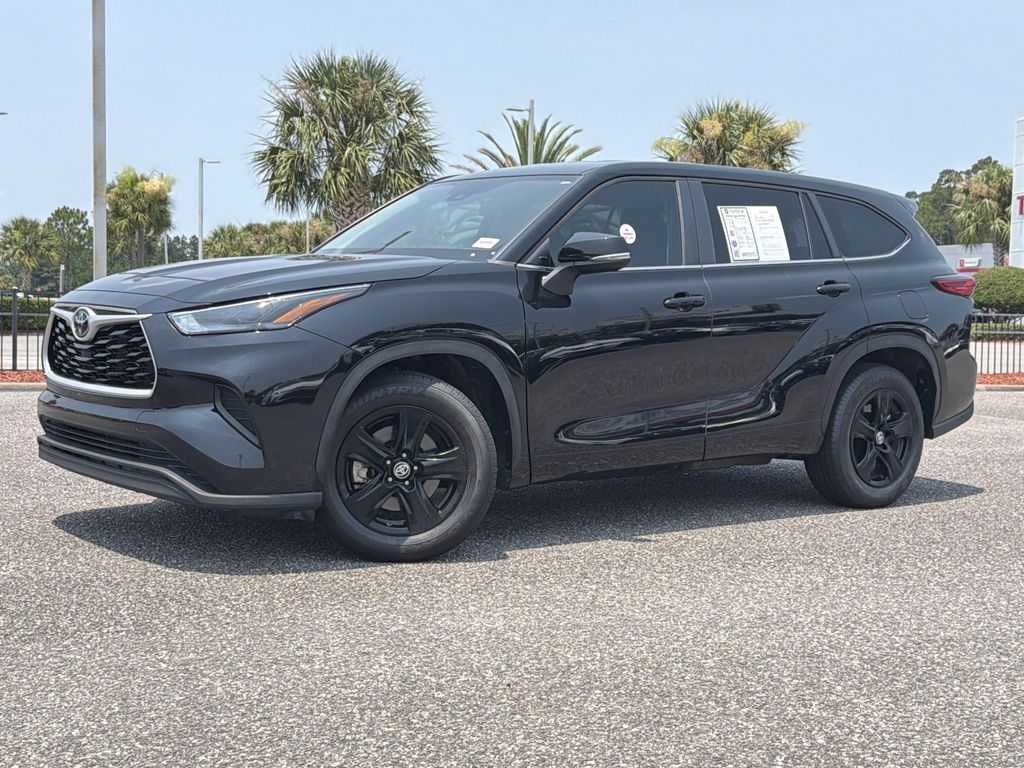 Midnight Black Metallic 2023 Toyota Highlander SUV / Crossover Front-Wheel Drive 8-Speed Automatic