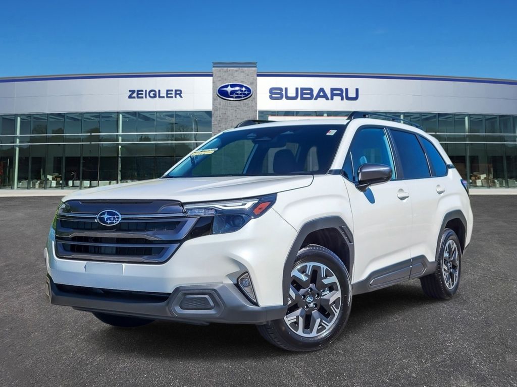 Crystal White Pearl 2026 Subaru Forester Crossover AWD SUV / Crossover All-Wheel Drive Continuously Variable Transmission