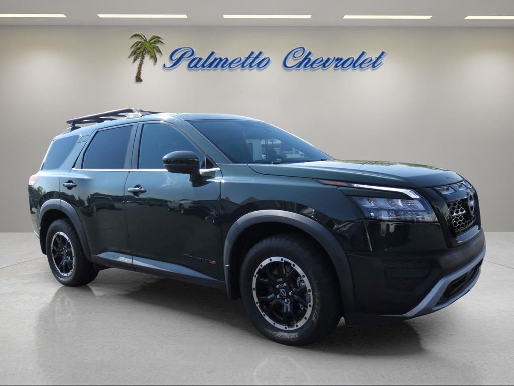 Black (Obsidian Green Pearl) 2023 Nissan Pathfinder SUV / Crossover All-Wheel Drive 9-Speed Automatic