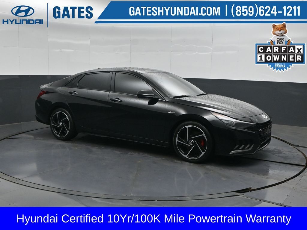 Onyx Black 2023 Hyundai Elantra Sedan Front-Wheel Drive 7-Speed Dual Clutch