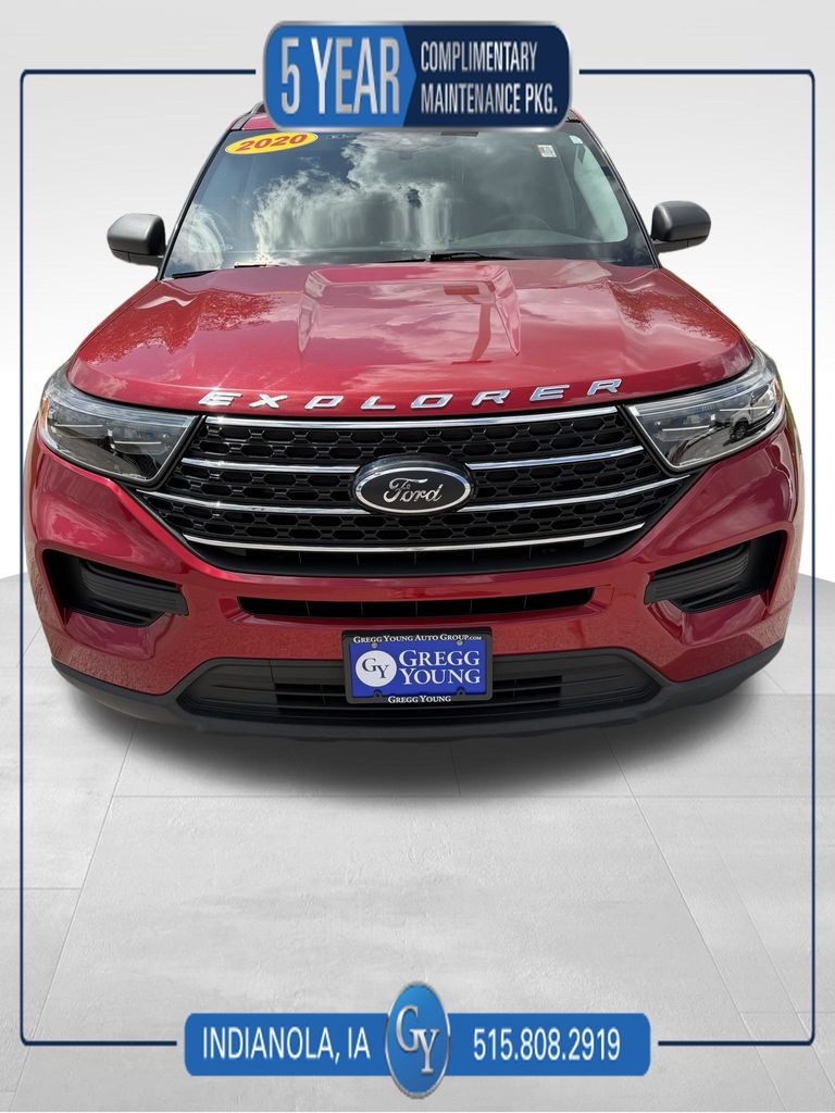 Rapid Red Metallic Tinted Clearcoat 2020 Ford Explorer SUV / Crossover All-Wheel Drive Automatic