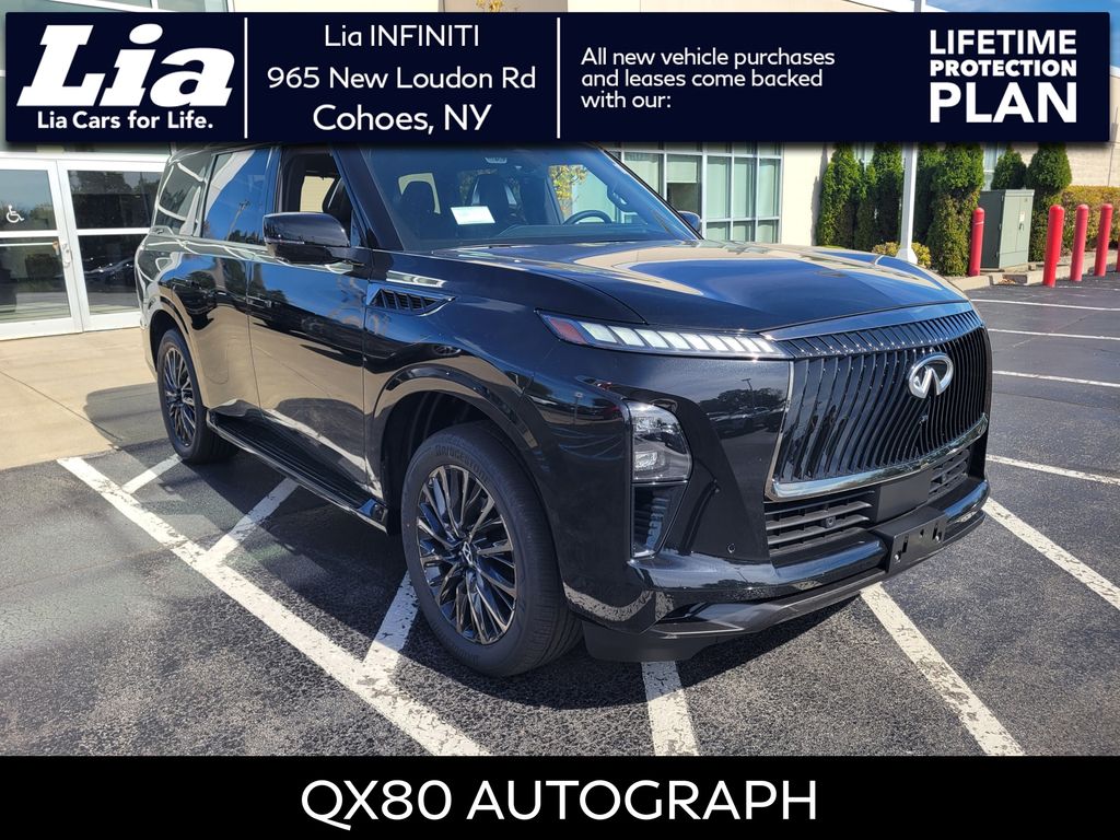 Mineral Black/Graphite Shadow 2026 INFINITI QX80 Autograph 4WD SUV / Crossover All-Wheel Drive 9-Speed Automatic