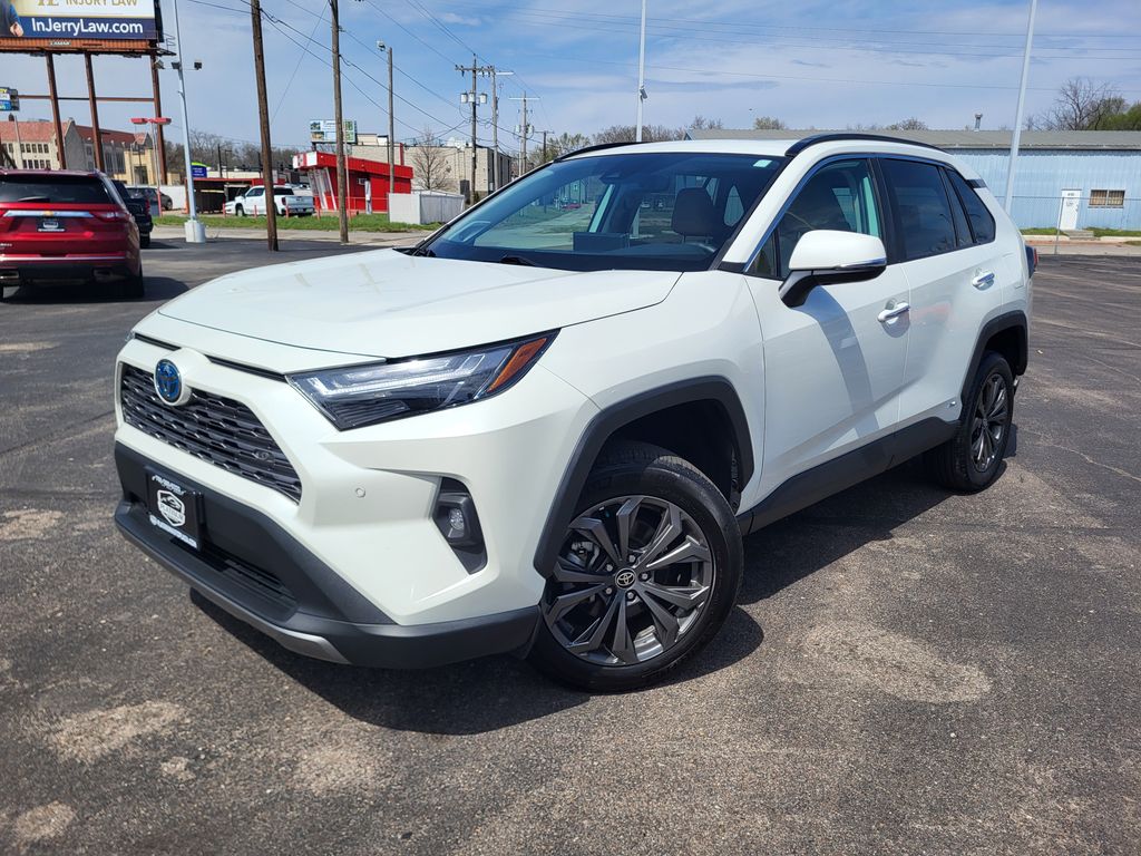 White 2022 Toyota RAV4 Hybrid Limited AWD SUV / Crossover All-Wheel Drive Continuously Variable Transmission