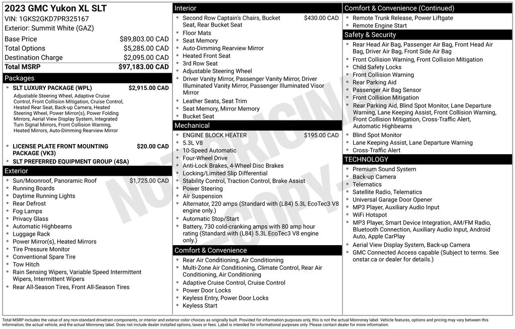 2023 GMC Yukon XL SLT