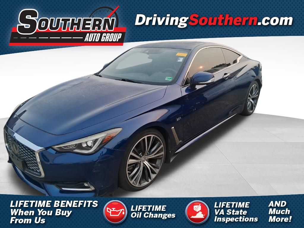 Iridium Blue 2017 INFINITI Q60 Coupe Rear-Wheel Drive 7-Speed Automatic